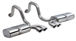 CORSA Sport Sound Chevy C5 Corvette 2.5" Axle-Back Exhaust with Polished 3.5" LPE Tips 1997-2004