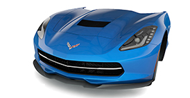 ACS RTM Composite C7 Corvette Stingray Splitter With Wheel Deflectors 2014-15 - lingenfelter.com