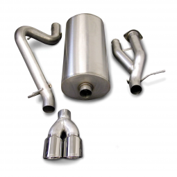 CORSA Sport Sound Hummer H2 3" Cat-Back Exhaust with Single Rear Exit Twin 4" Tips 2003-2006