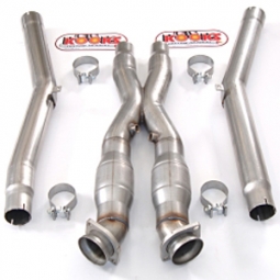 KOOKS 6609S Stainless C6 Corvette 3 Inch Connection Pipe with Cats