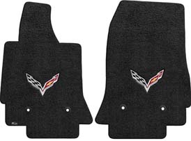 Corvette 2014 - 2016 2Pc Mats Ebony Ultimat C7 Logo - lingenfelter.com