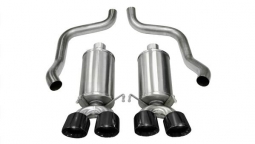CORSA XTREME Sound Chevy C6 Corvette 2.5" Axel-Back Exhaust with Twin 3.5" Black Tips  2005-2008